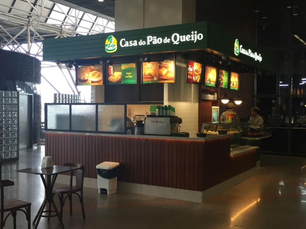Quiosque - Casa do Pão de Queijo, Aeroporto de Brasília.